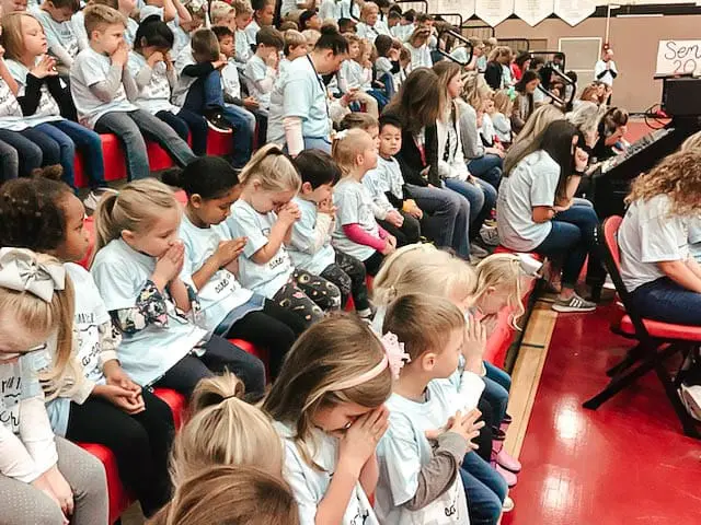 TCS students celebrating Spirit Day