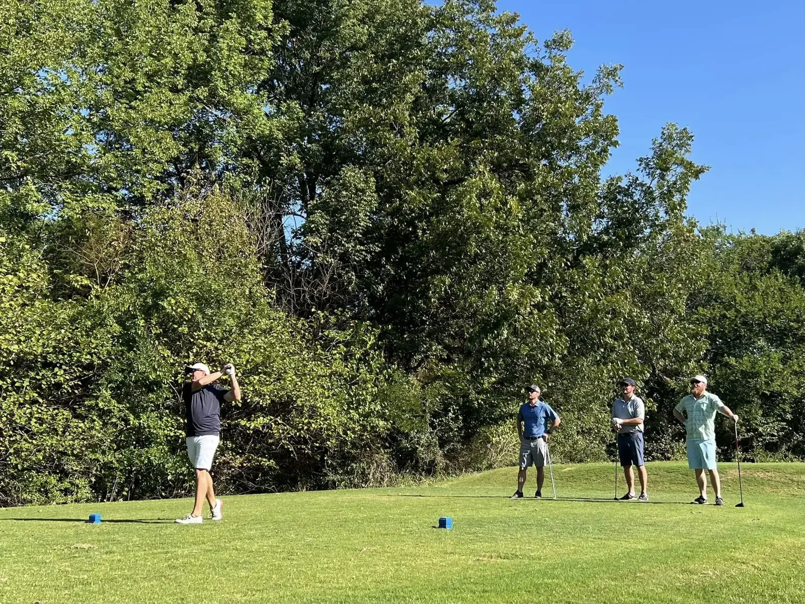 Golfers at TCS Golf Scramble event