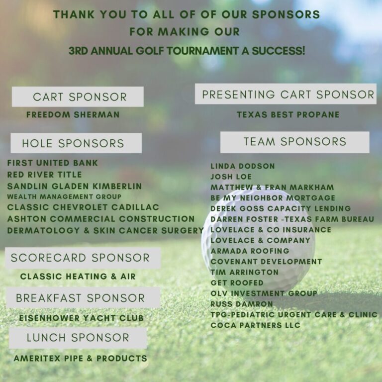 List of Golf Scramble Sponsors